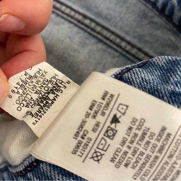 Hudson Women's Distressed Sloane Extreme Baggy Jeans Blue Size 30 - Picture 6 of 9